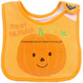 OEM -Produkte maßgeschneidertes Design bestickter Baumwolle Terry Cartoon Halloween Baby Feeder Bib